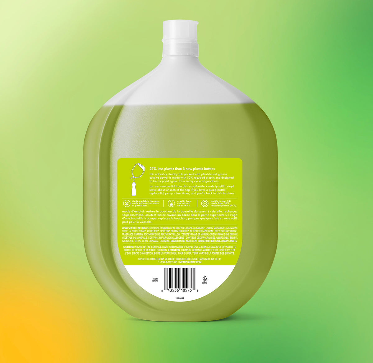dish soap refill – lime + sea salt, 54 fl oz - Image 3