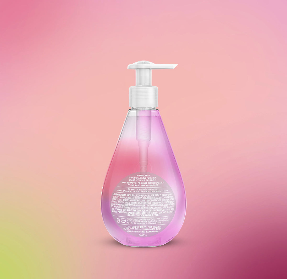 gel hand wash – rose water, 12 fl oz - Image 3