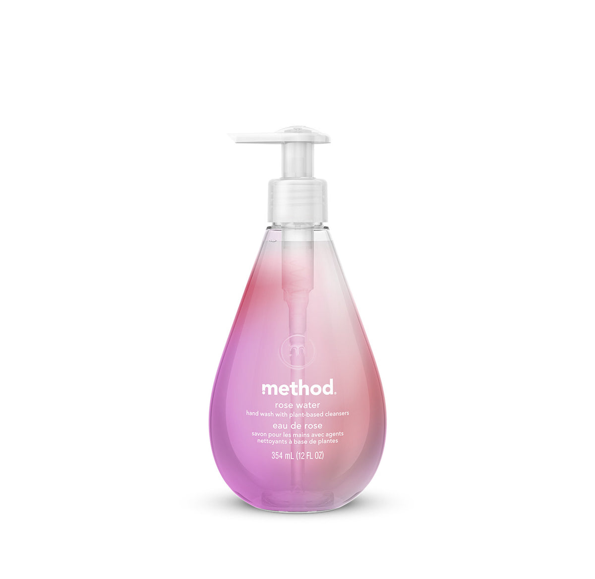 gel hand wash – rose water, 12 fl oz - Image 1