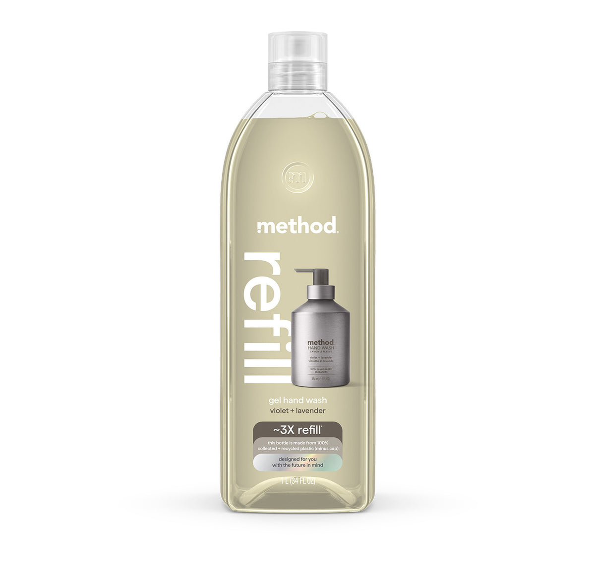 MTHD_AGHW_Refill_34oz_VioLav_Front_US_378692__30373.1737650719.386.513_cc1c2c4d-fb67-4525-879e-023469eaaff7.jpg gel hand wash refill – violet + lavender, 34 fl oz 1 - Image 1
