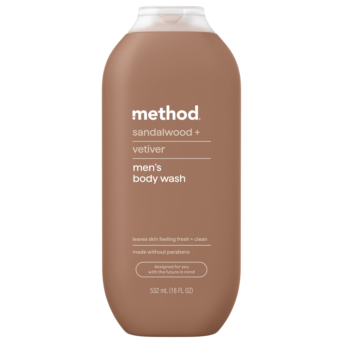 MTHD_BW_18oz_SandalwoodVetiver_Front_US_318987_2000px.jpg men body wash – sandalwood + vetiver, 18 fl oz - Image 1