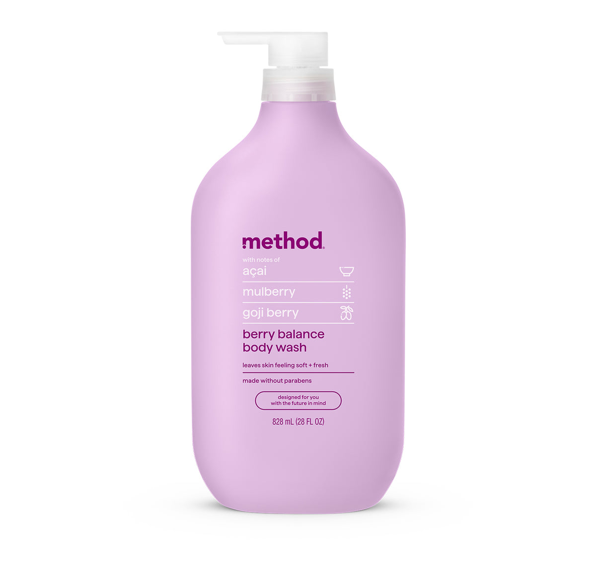 MTHD_EXP_BW_28oz_BerryBalance_Front_US_394675.jpg body wash – berry balance, 28 fl oz - Image 1