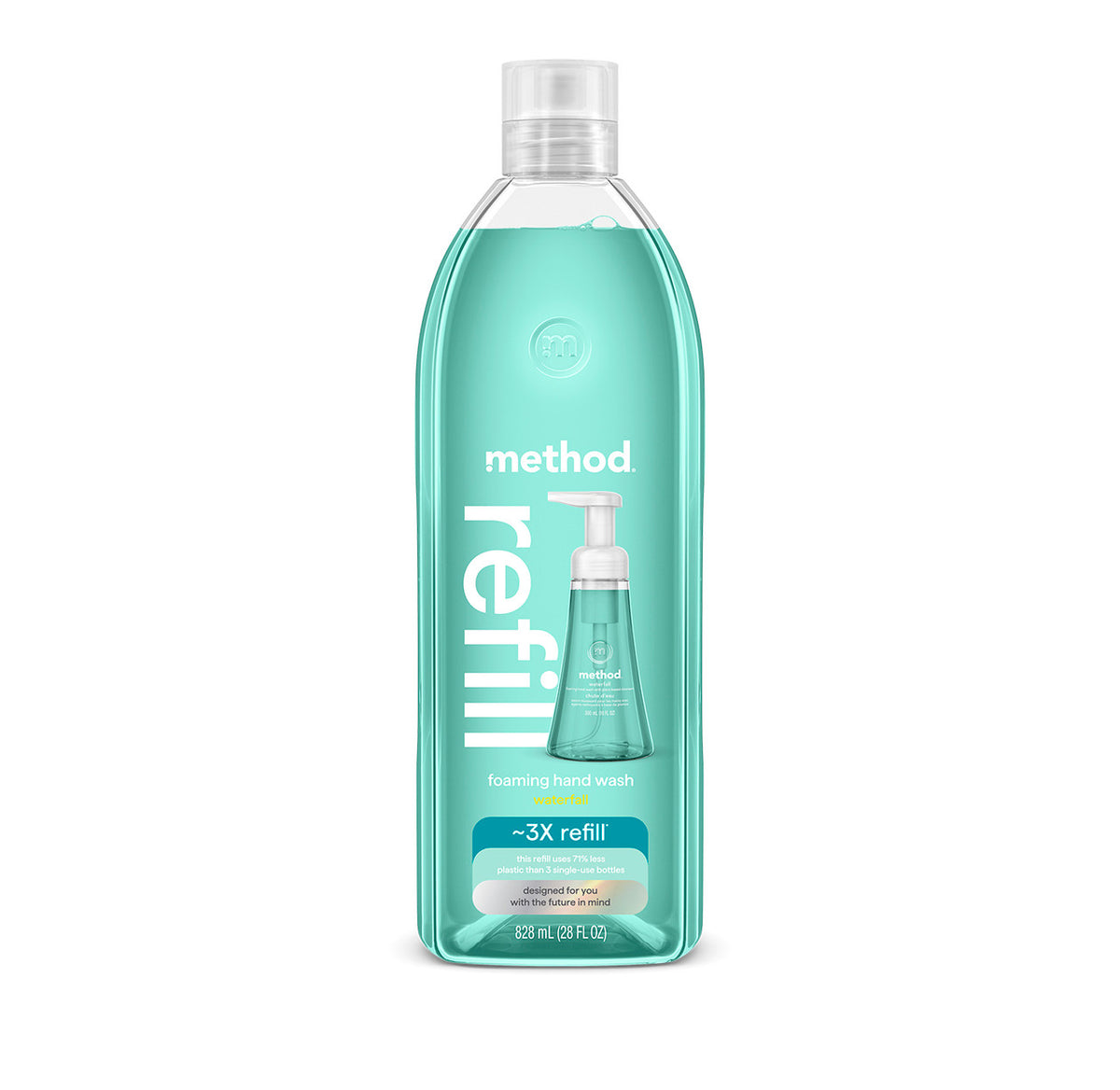 MTHD_FHW_Refill_28oz_WaterFall_Front_US_377968__62309.1737654804.386.513_8c49131f-b07f-4417-9454-9e222036d38a.jpg foaming hand wash refill – waterfall, 28 fl oz 1 - Image 1