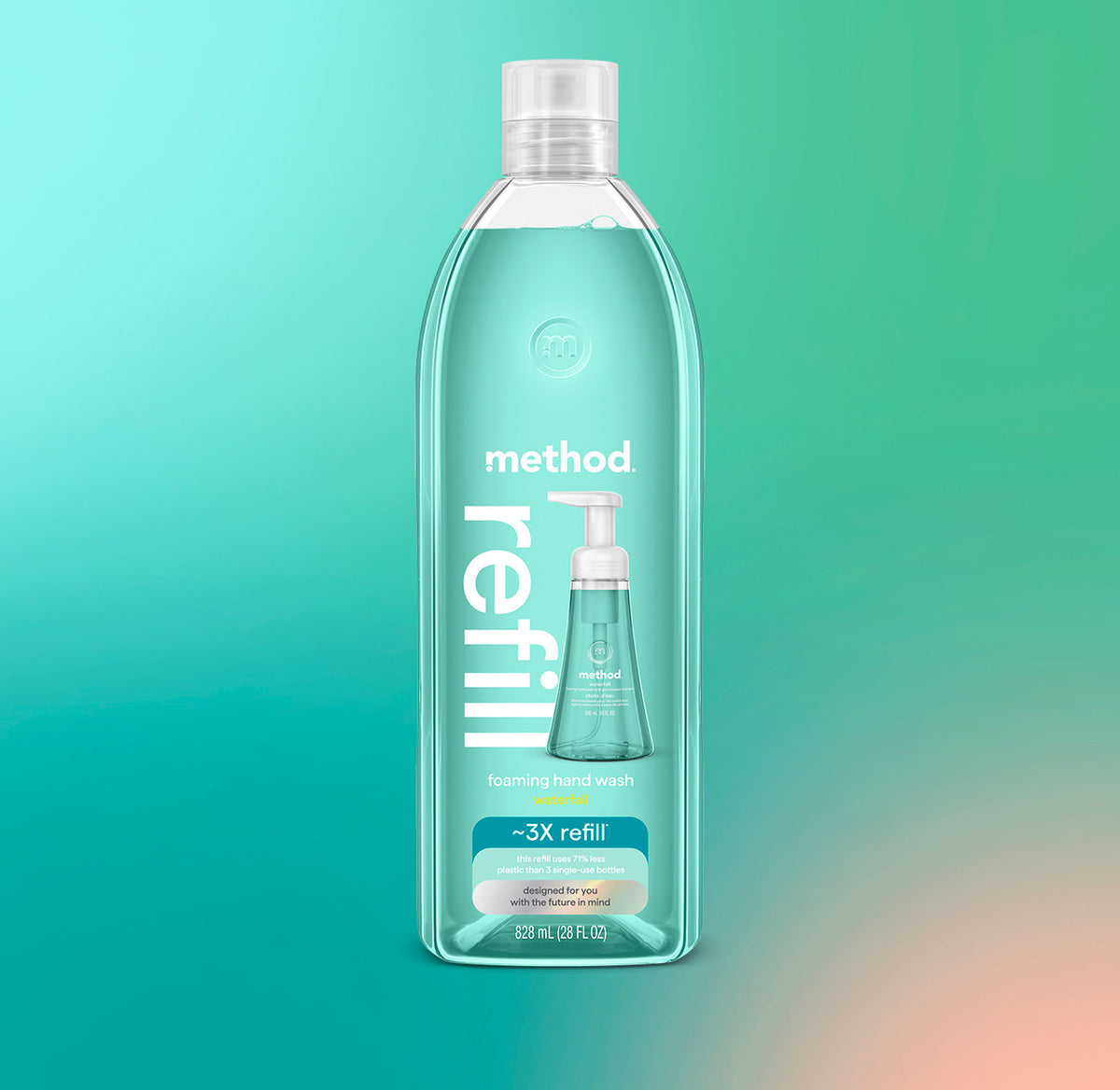 foaming hand wash refill – waterfall, 28 fl oz 1 - Image 2