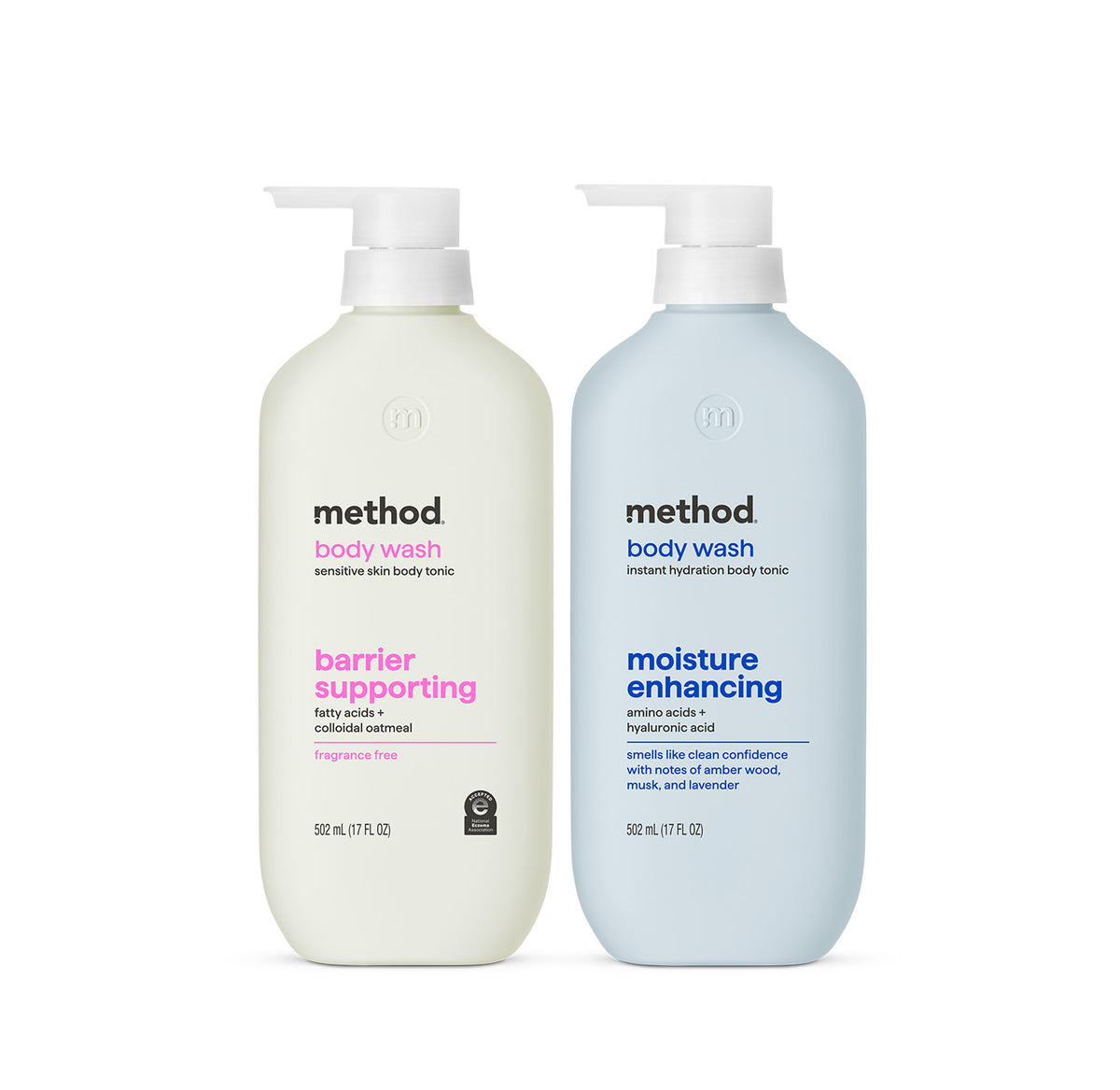 MTHD_FuncBW_17oz_BarrierSup_MoistureEnhance_Bundle_AML_1.jpg dewy glow barrier supporting + moisture enhancing body wash tonic bundle, 34 fl oz - Image 1