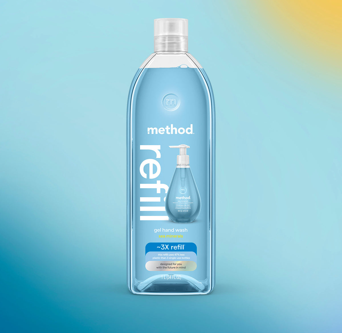 gel hand wash refill – sea minerals, 34 fl oz 1 - Image 2