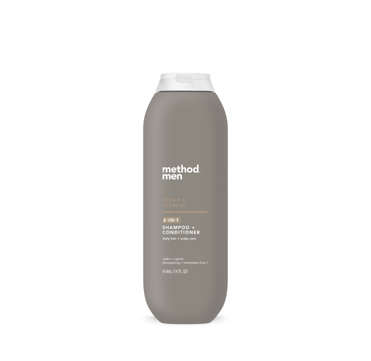 cedar_cypress_2_1_front.png men 2-in-1 shampoo + conditioner – cedar + cypress, 14 fl oz - Image 1