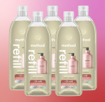 vanilla + raspberry gel hand wash refill 5-count bundle, 170 fl oz - Image 2